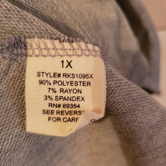 No Comment Plus flare fitted top (1X) - Picture 6 of 6